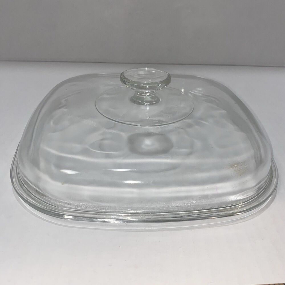 Pyrex A-12-C Vintage Square 10.5" Square Glass Dome Lid Replacement A12C Corning